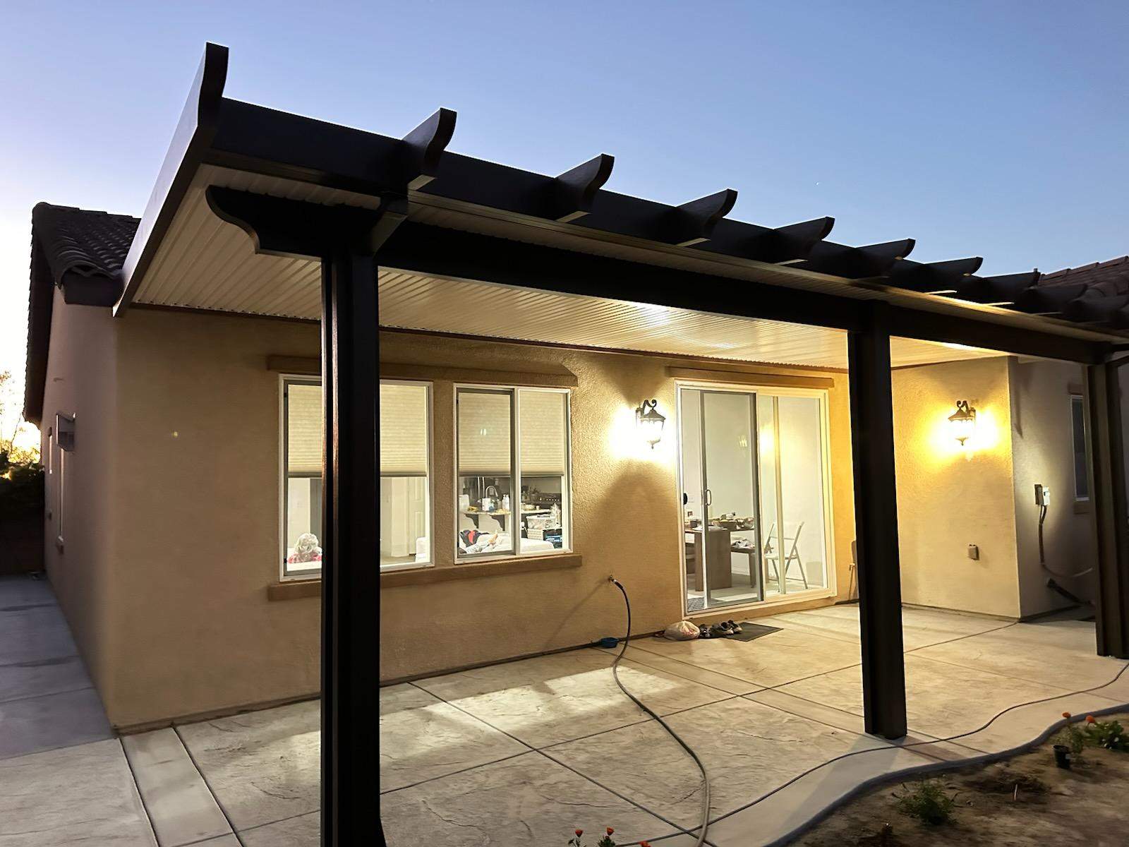 Non-insulated flat-pan patio cover install — Mr. Patio Cover, Southern California