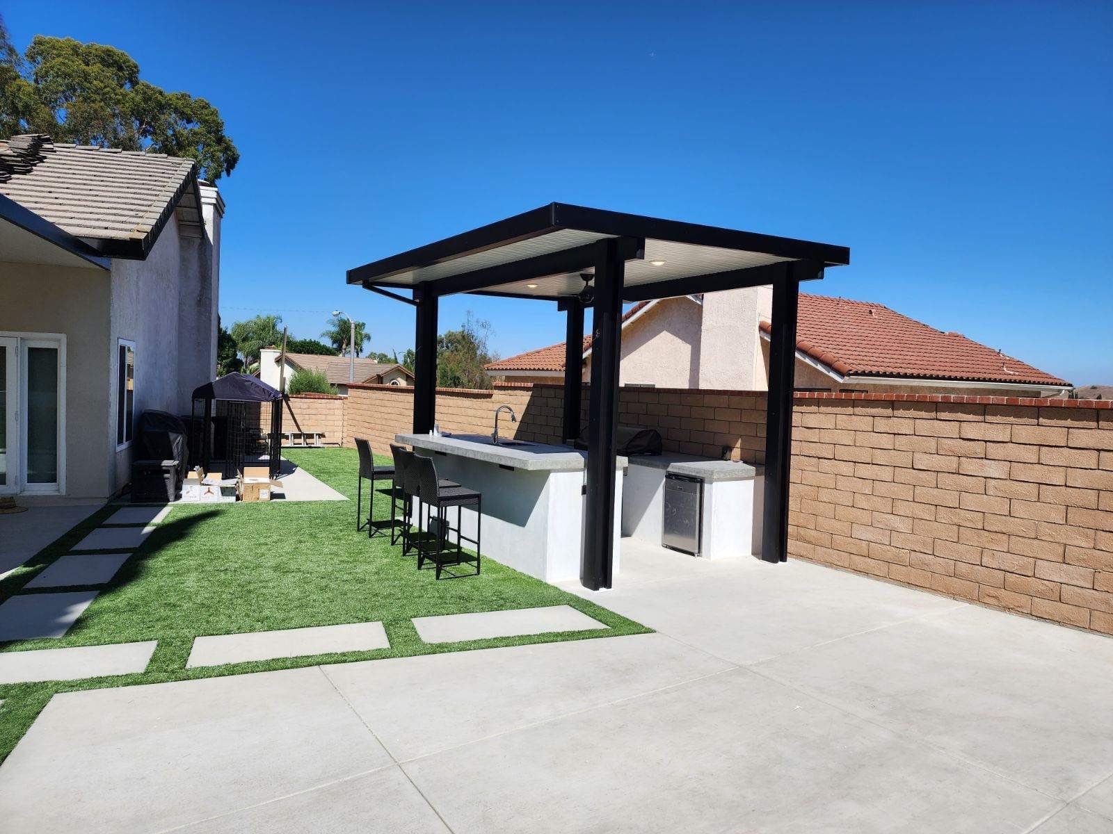Insulated aluminum patio cover install — Mr. Patio Cover, Southern California