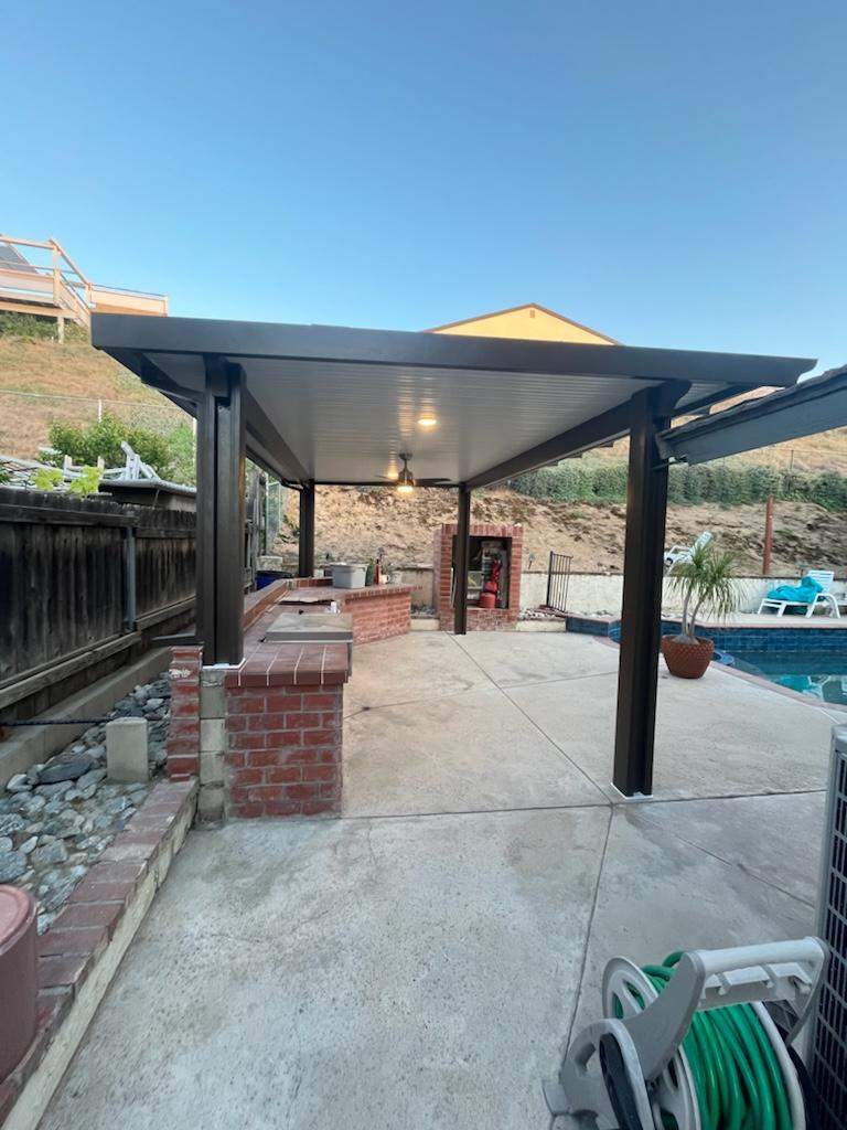 Insulated aluminum patio cover install — Mr. Patio Cover, Southern California