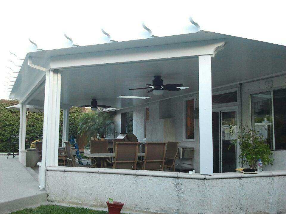 Insulated aluminum patio cover install — Mr. Patio Cover, Southern California