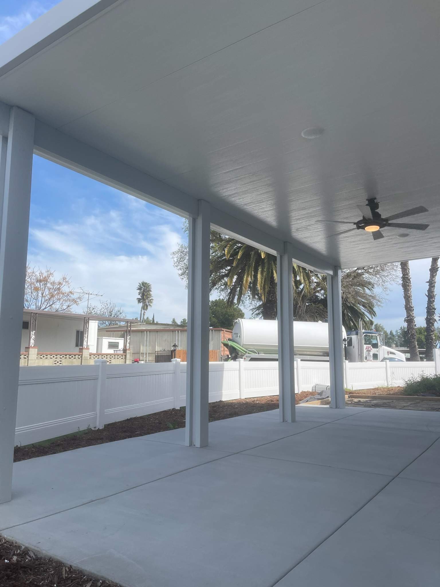 Insulated aluminum patio cover install — Mr. Patio Cover, Southern California