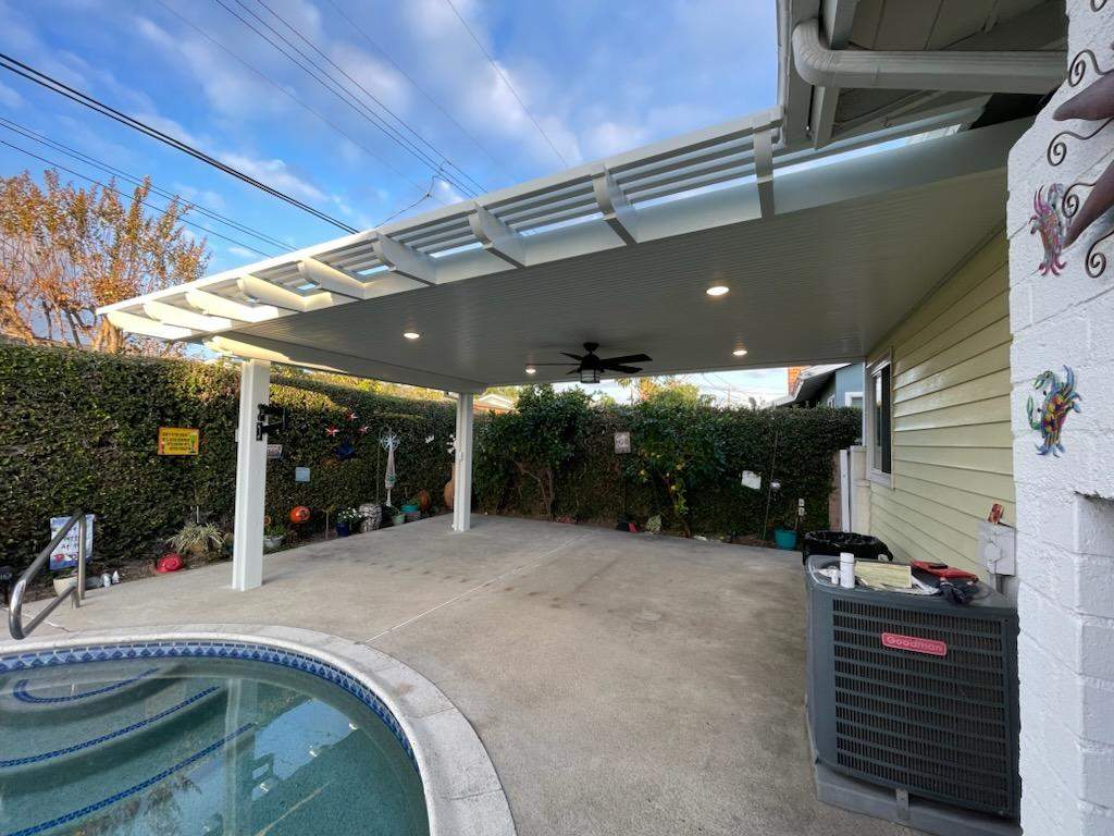 Insulated aluminum patio cover install — Mr. Patio Cover, Southern California