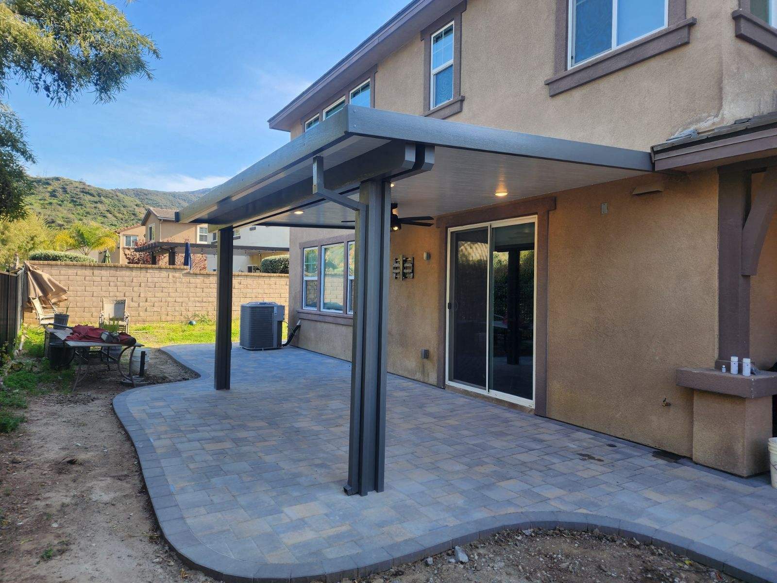 Insulated aluminum patio cover install — Mr. Patio Cover, Southern California