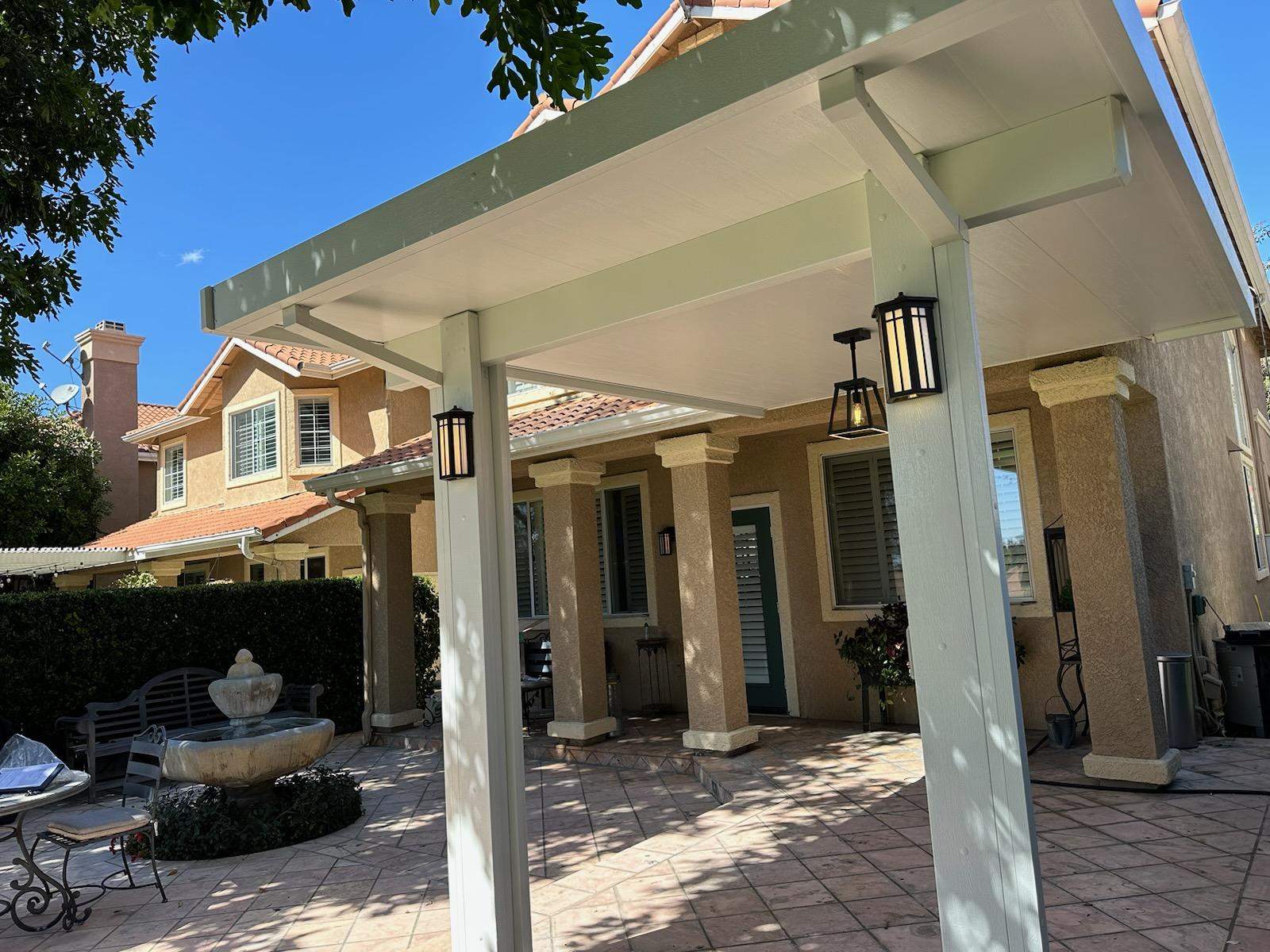 Insulated aluminum patio cover install — Mr. Patio Cover, Southern California