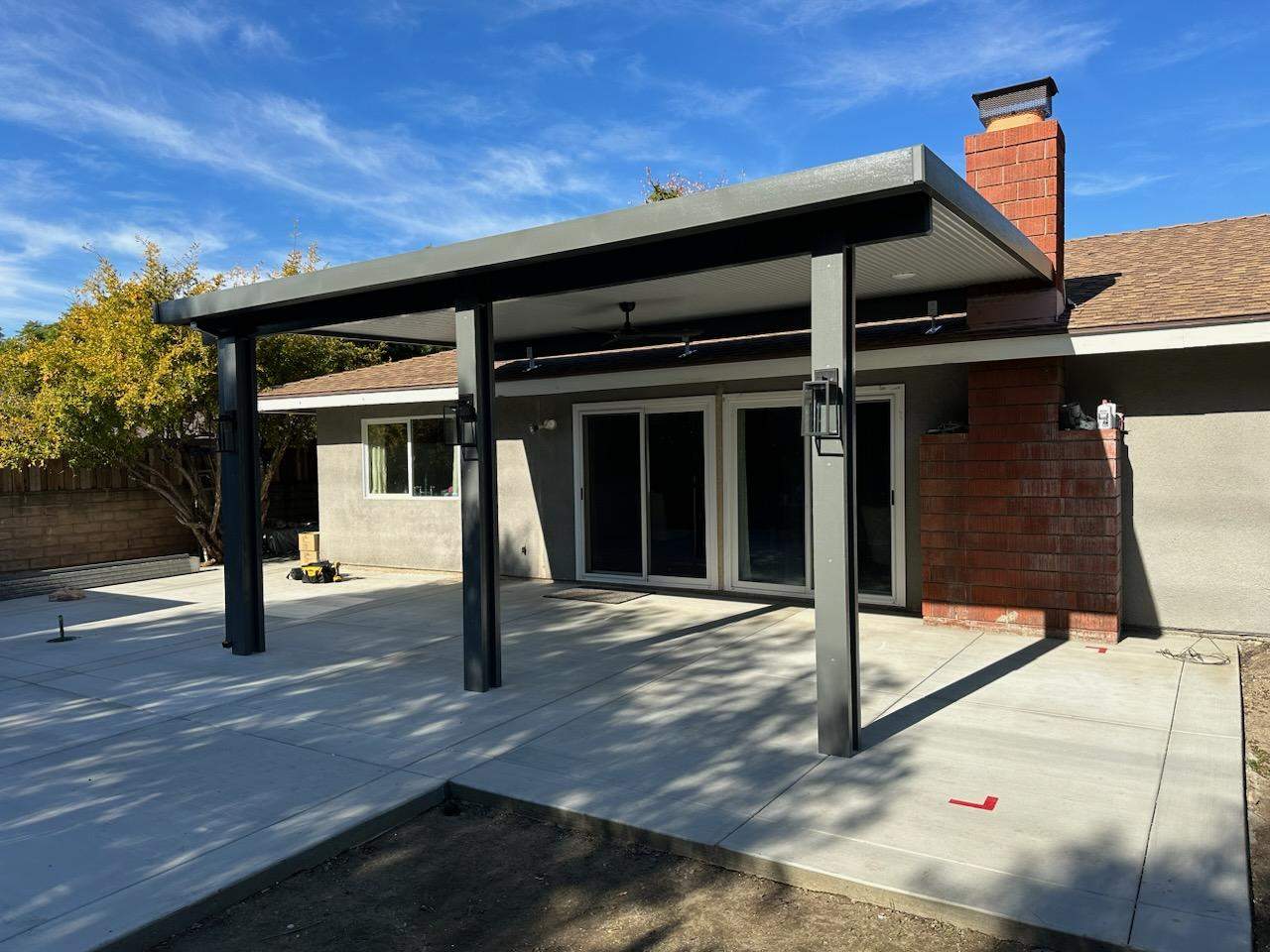 Non-insulated flat-pan patio cover install — Mr. Patio Cover, Southern California