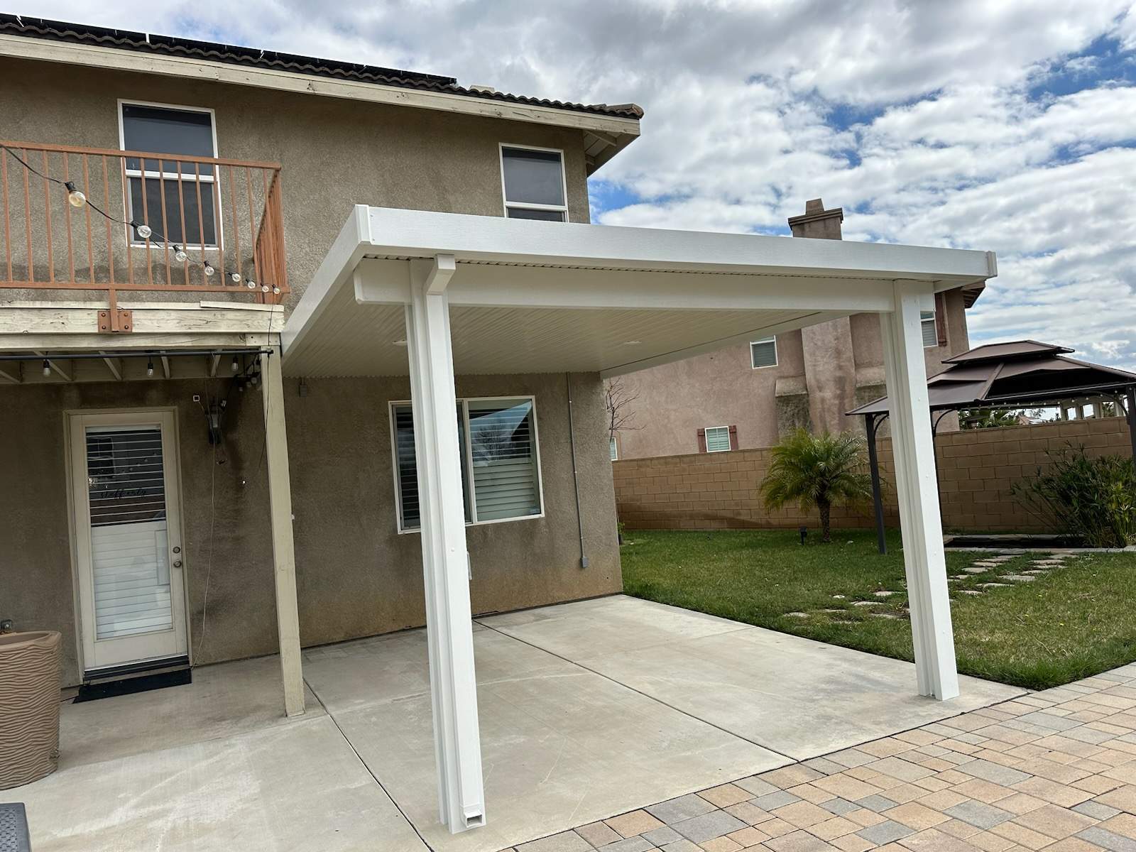 Non-insulated flat-pan patio cover install — Mr. Patio Cover, Southern California
