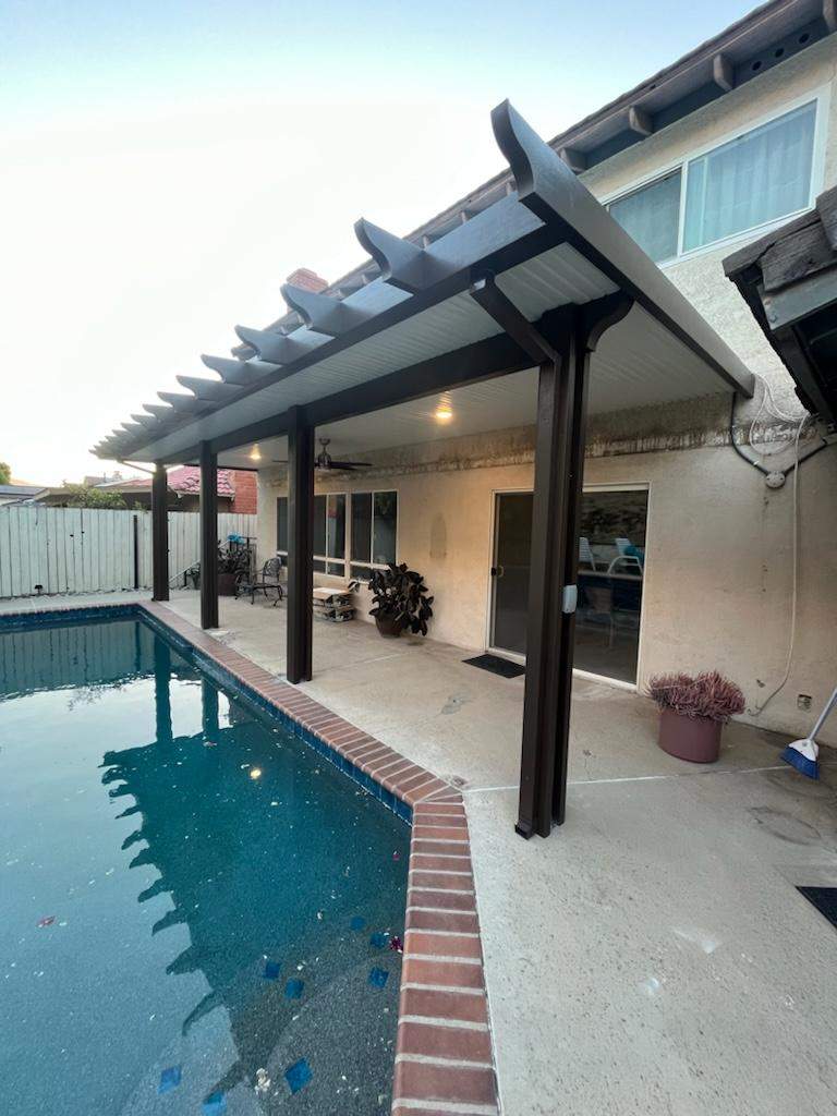 Insulated aluminum patio cover install — Mr. Patio Cover, Southern California
