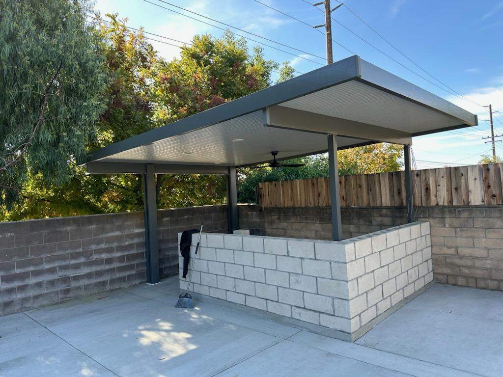 Non-insulated flat-pan patio cover install — Mr. Patio Cover, Southern California