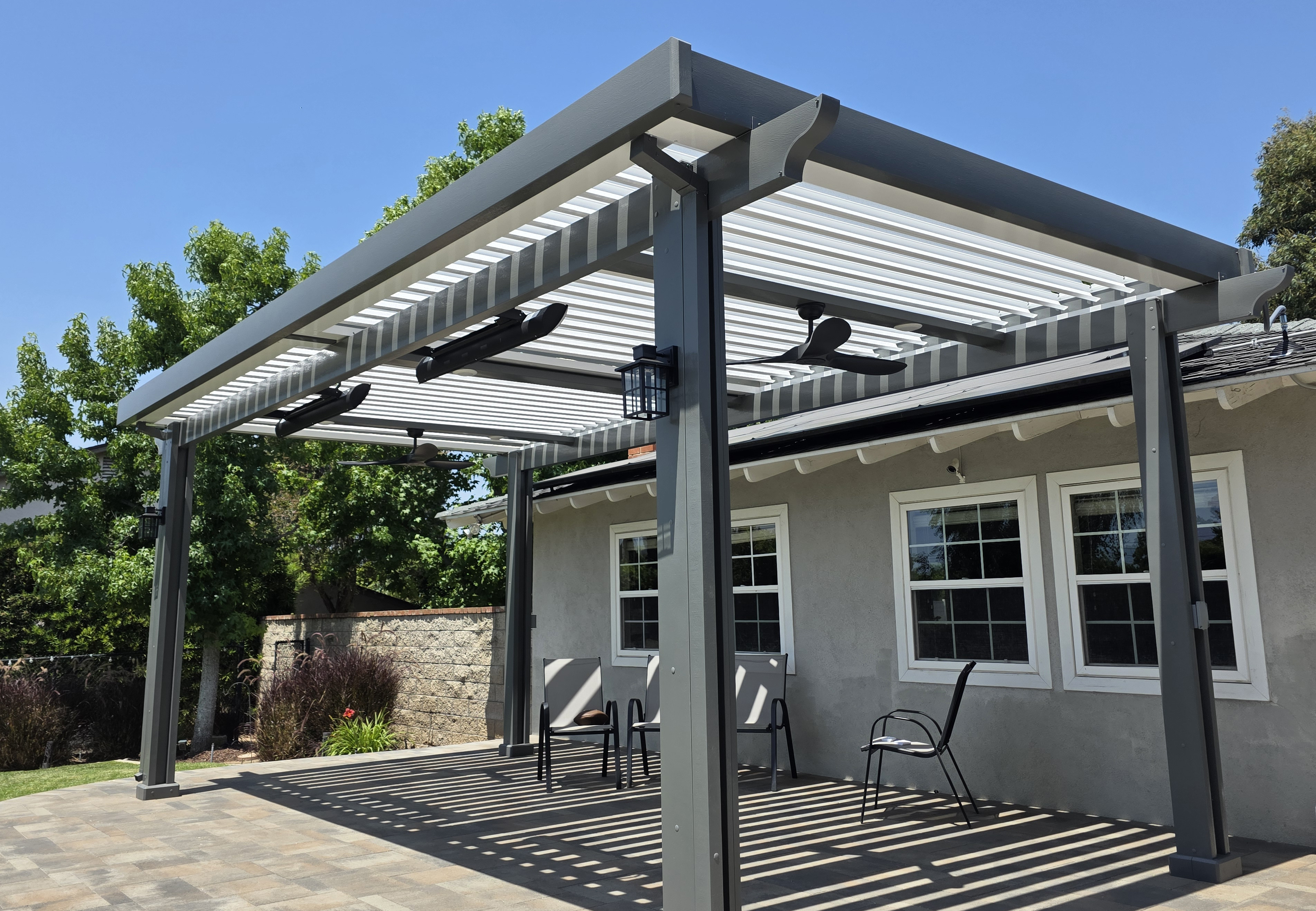 Velaro adjustable-louver pergola install — Mr. Patio Cover, Southern California