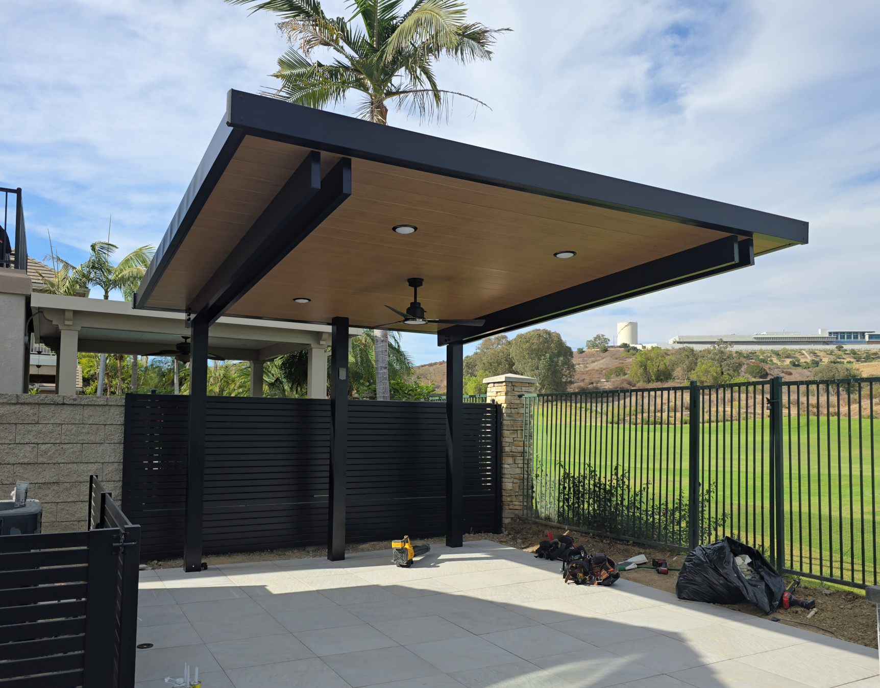 Velaro adjustable-louver pergola install — Mr. Patio Cover, Southern California