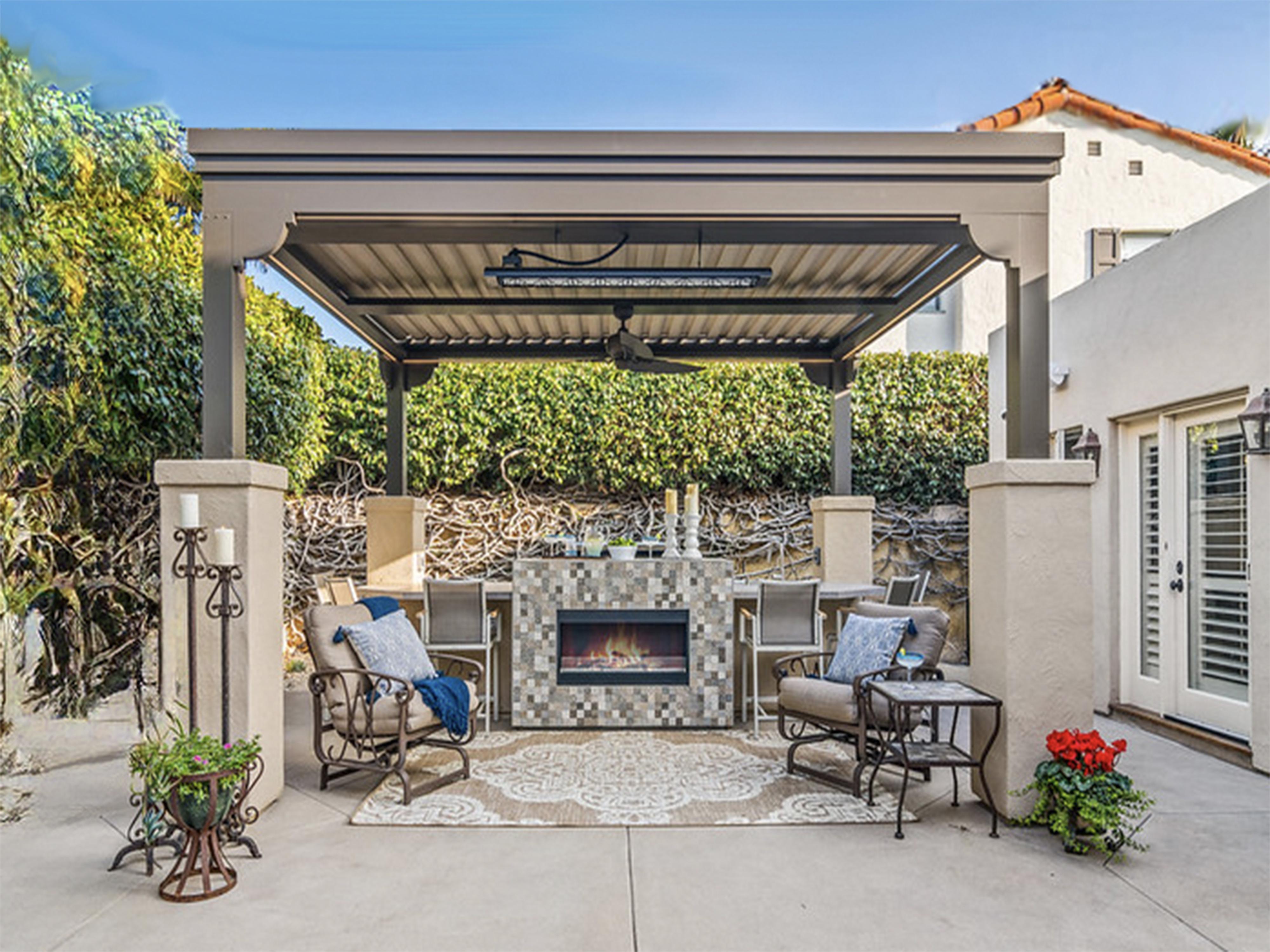 Velaro adjustable-louver pergola install — Mr. Patio Cover, Southern California