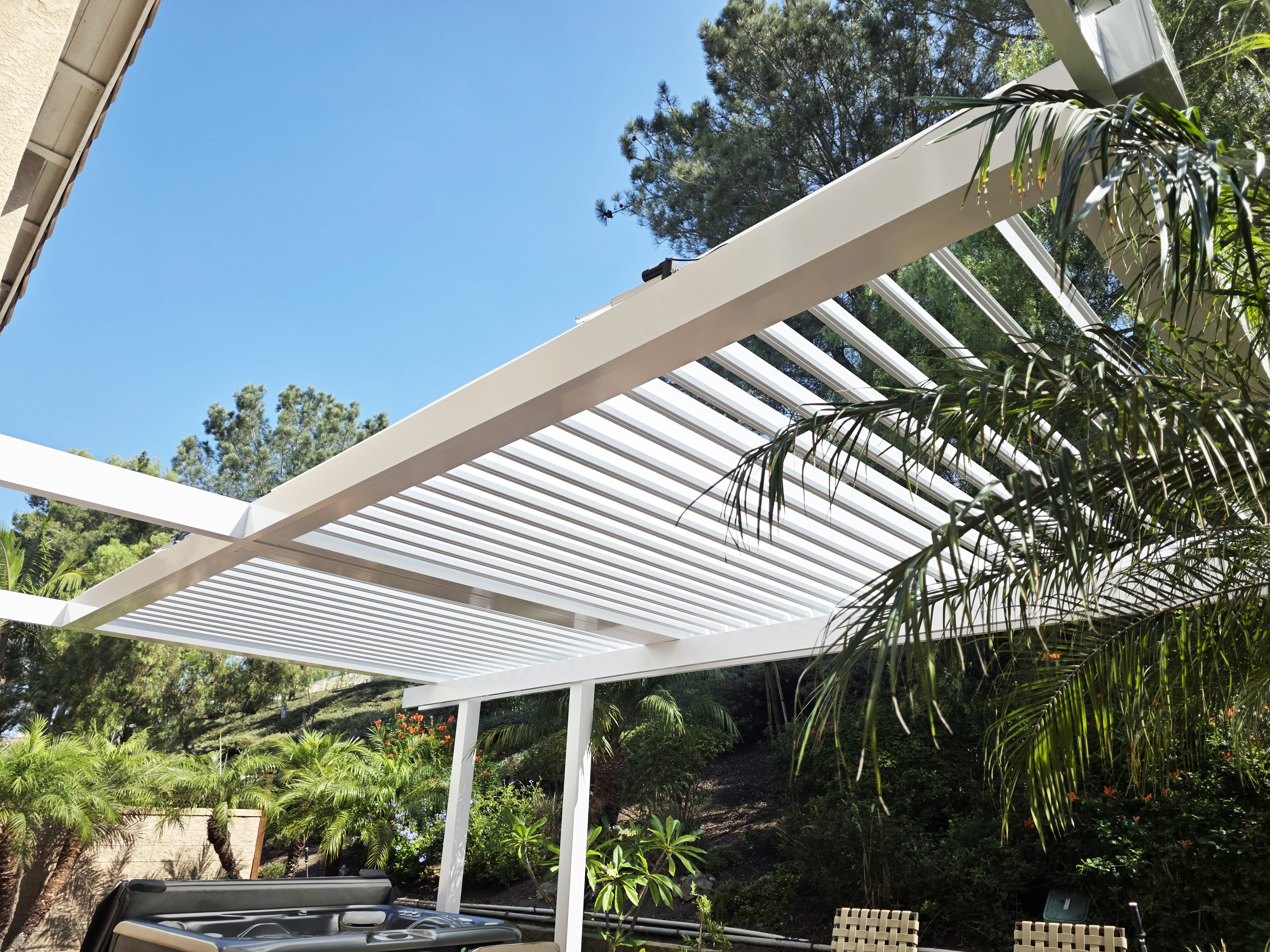 Velaro adjustable-louver pergola install — Mr. Patio Cover, Southern California