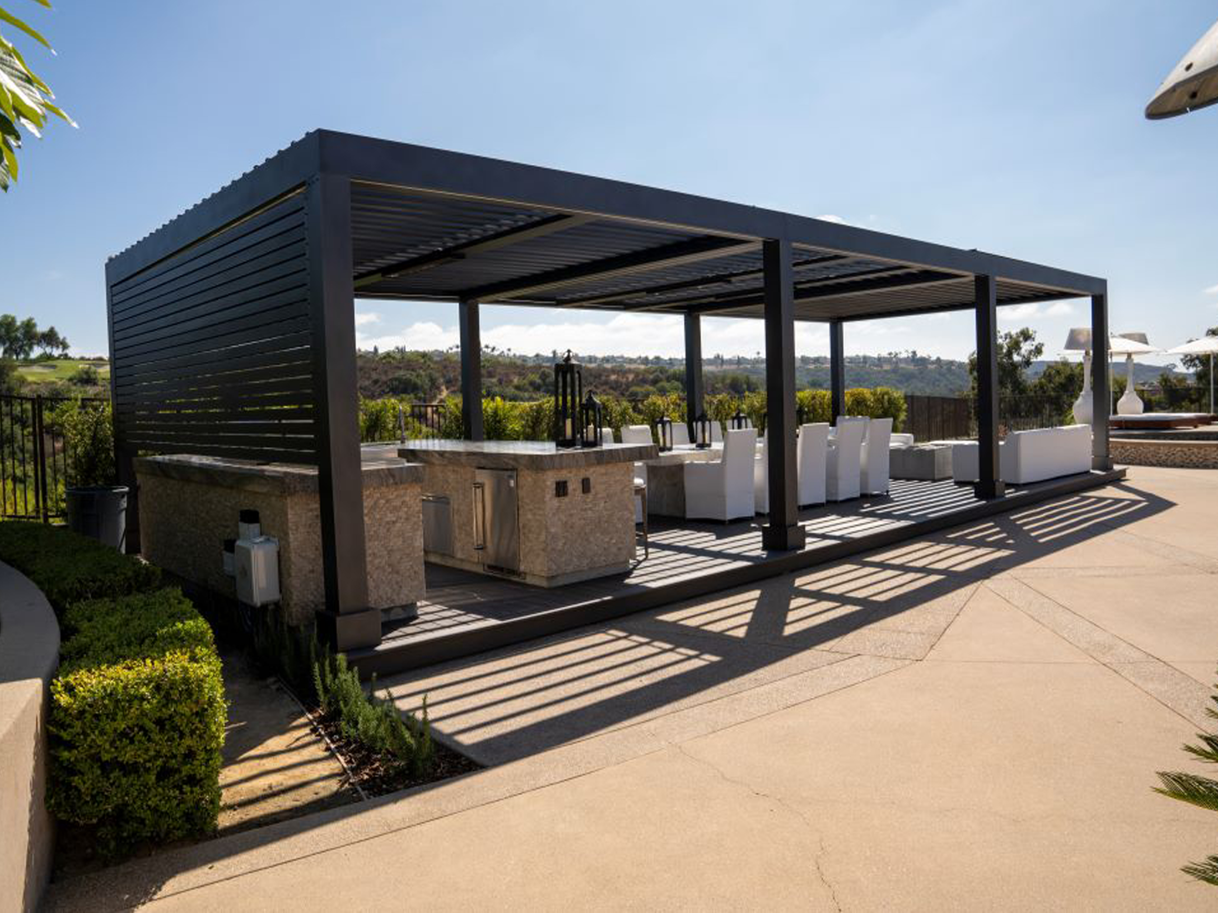 Velaro adjustable-louver pergola install — Mr. Patio Cover, Southern California
