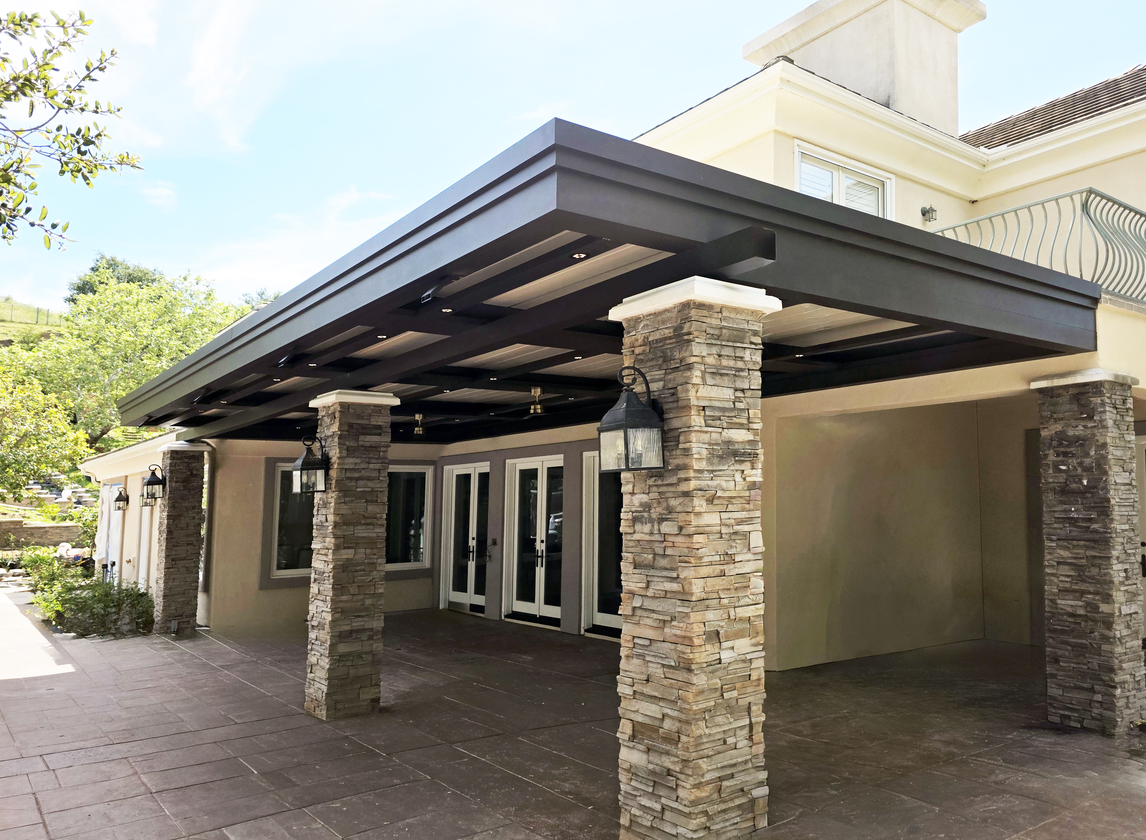 Velaro adjustable-louver pergola install — Mr. Patio Cover, Southern California