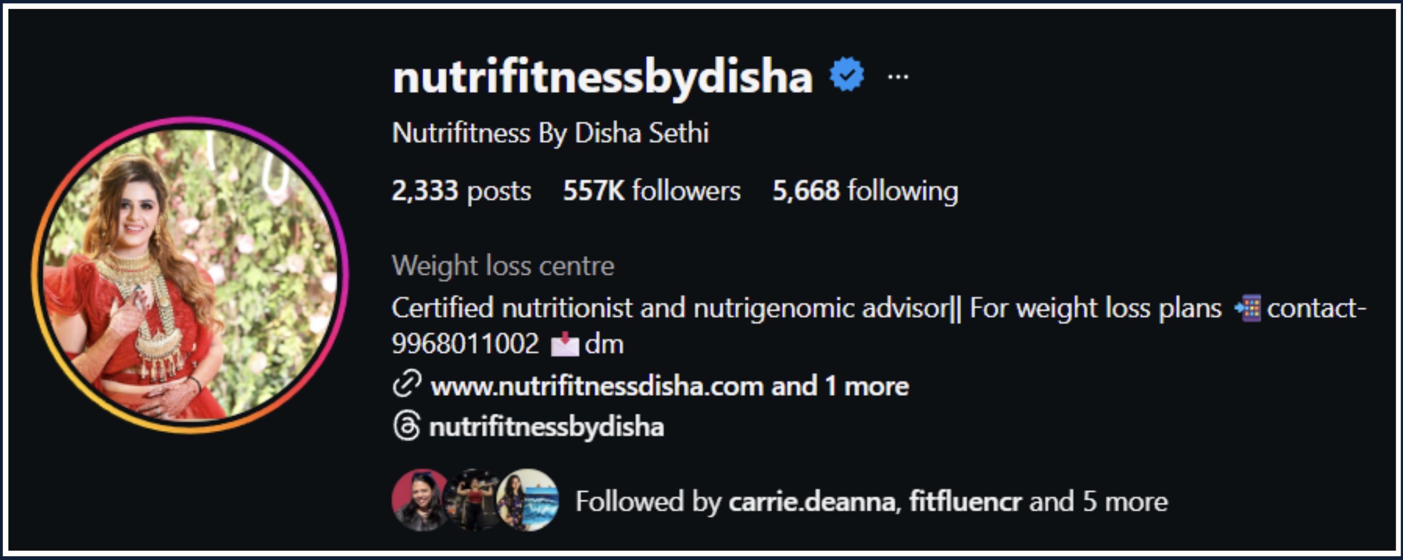 Instagram Profile 7