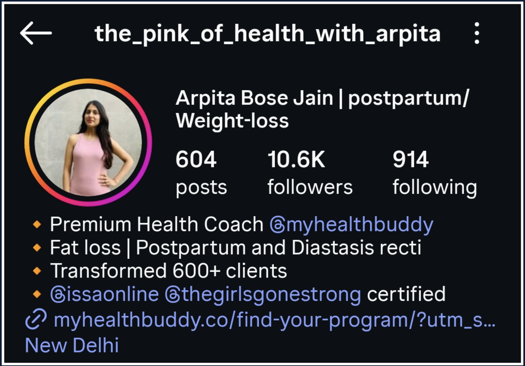 Instagram Profile 6