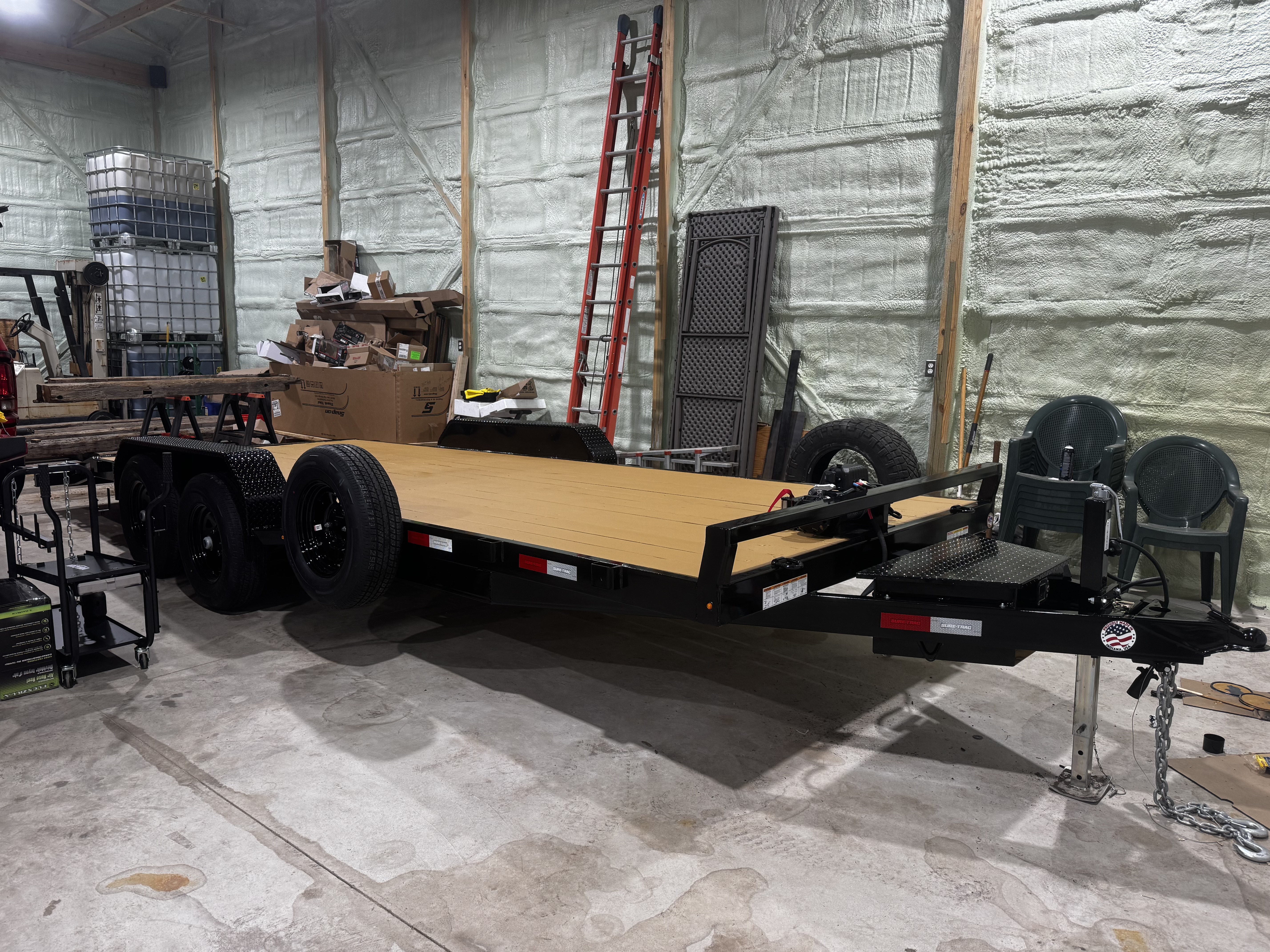 Sure Trac 7x20 car hauler trailer rental near Doylestown, PA