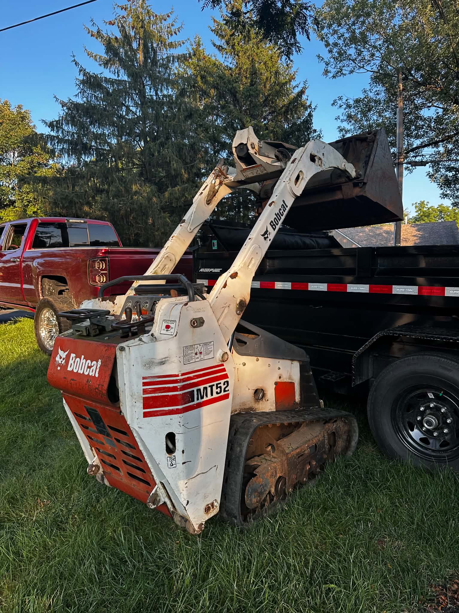 Bobcat MT52 mini skid steer rental near Doylestown, PA
