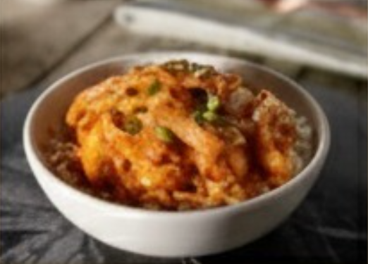 Sweet Bourbon Chicken Bowl Layer Build