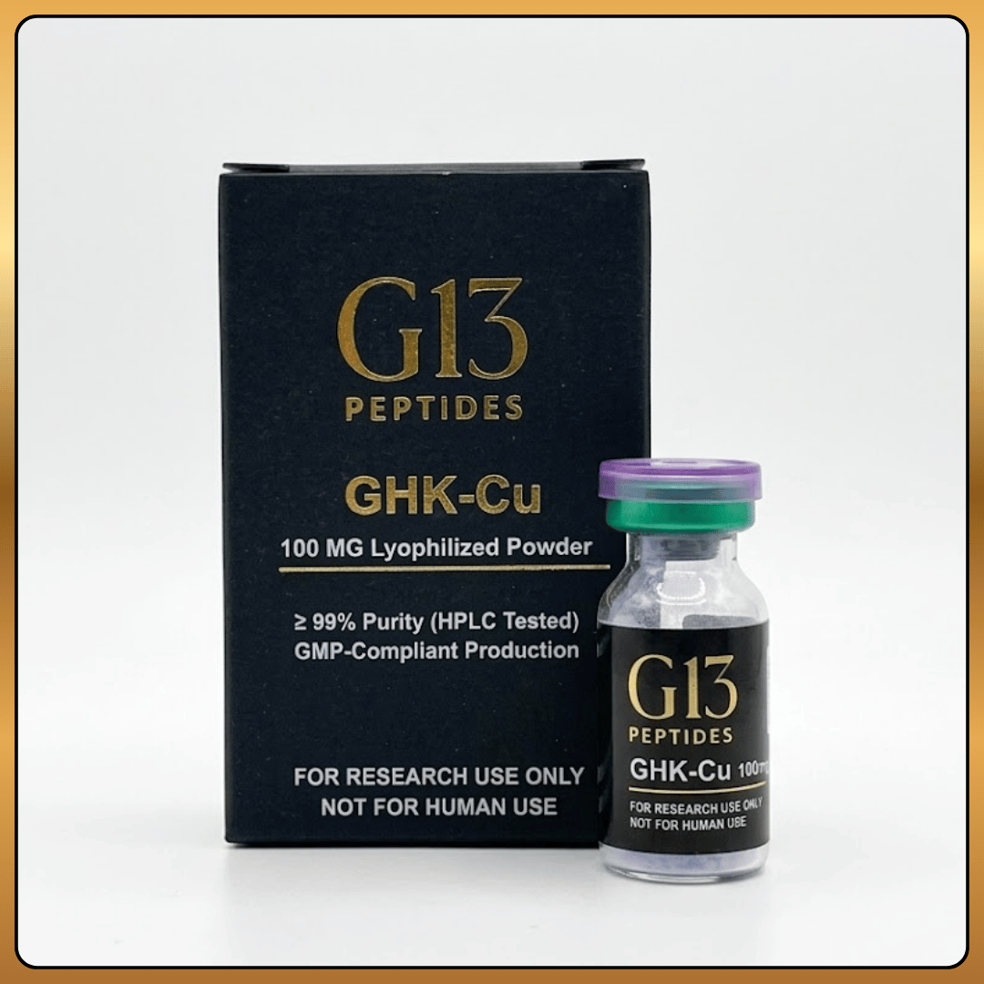 GHK-CU research material vial by G13 Labs