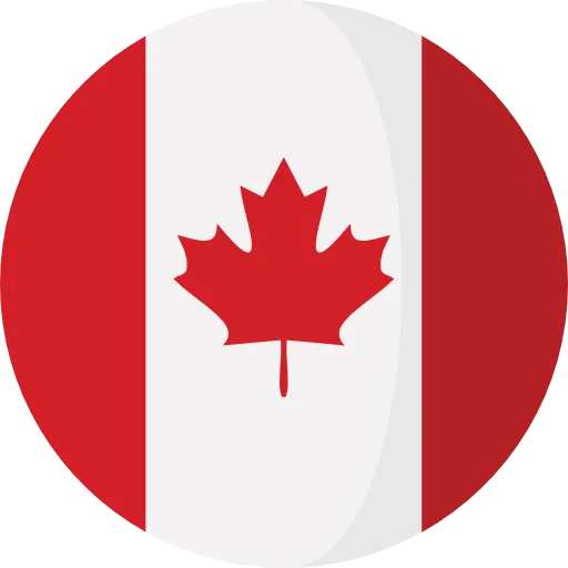 Canadian flag indicating Canada-based fulfillment