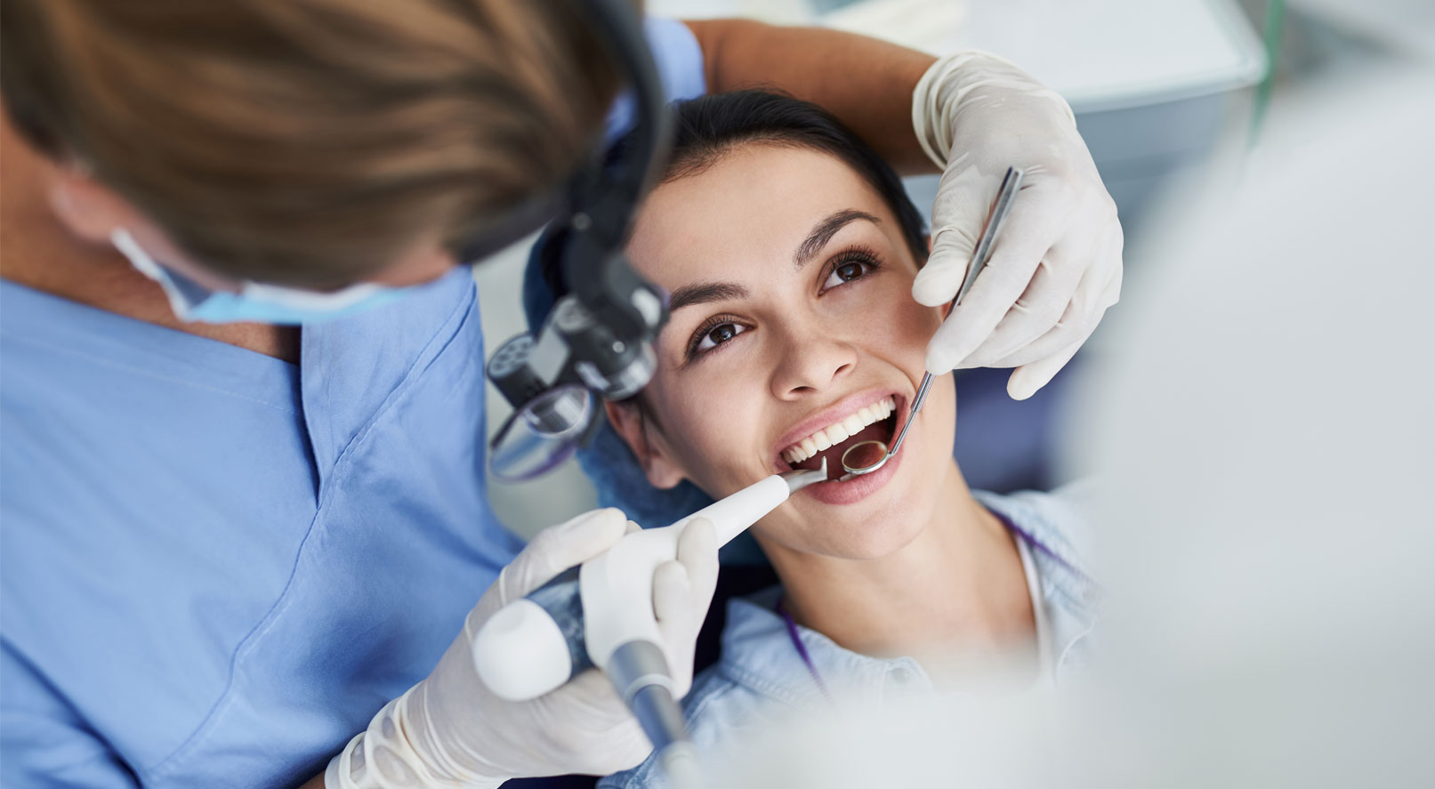 Man holding toothbrush