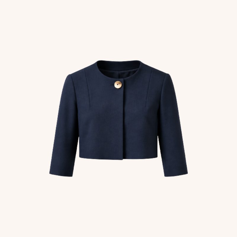 Rita in navy wool