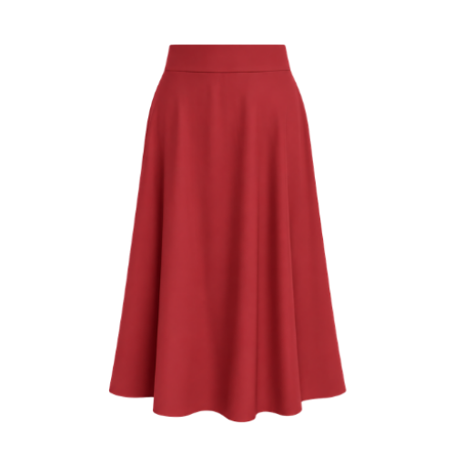 Aya in red, front