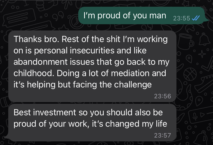 Message from a reader