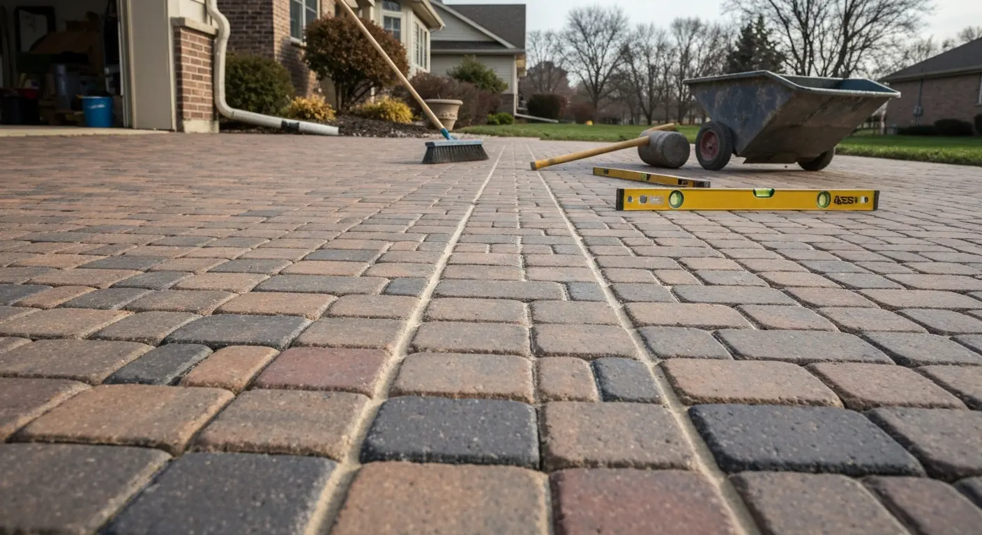 Brick paver repair project