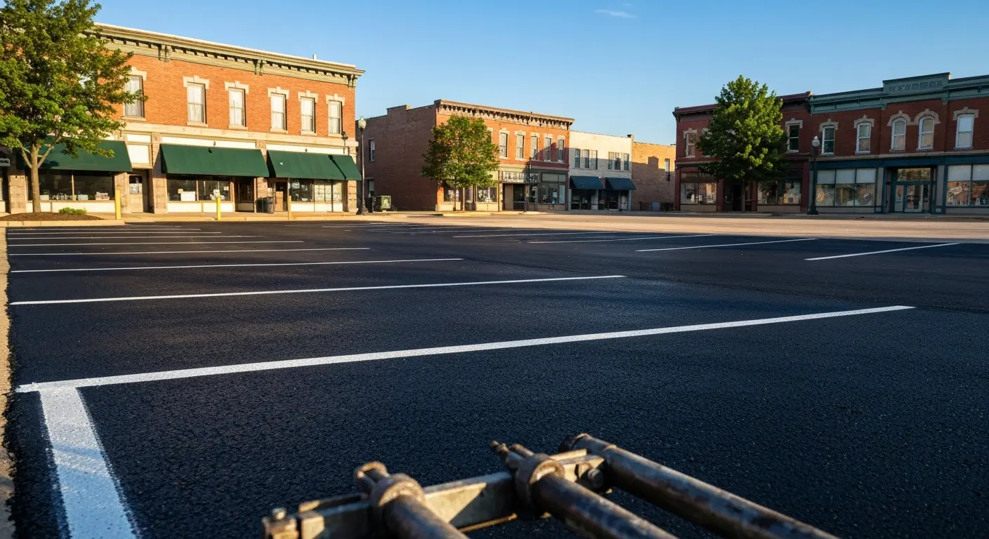 Parking lot repair and seal coating