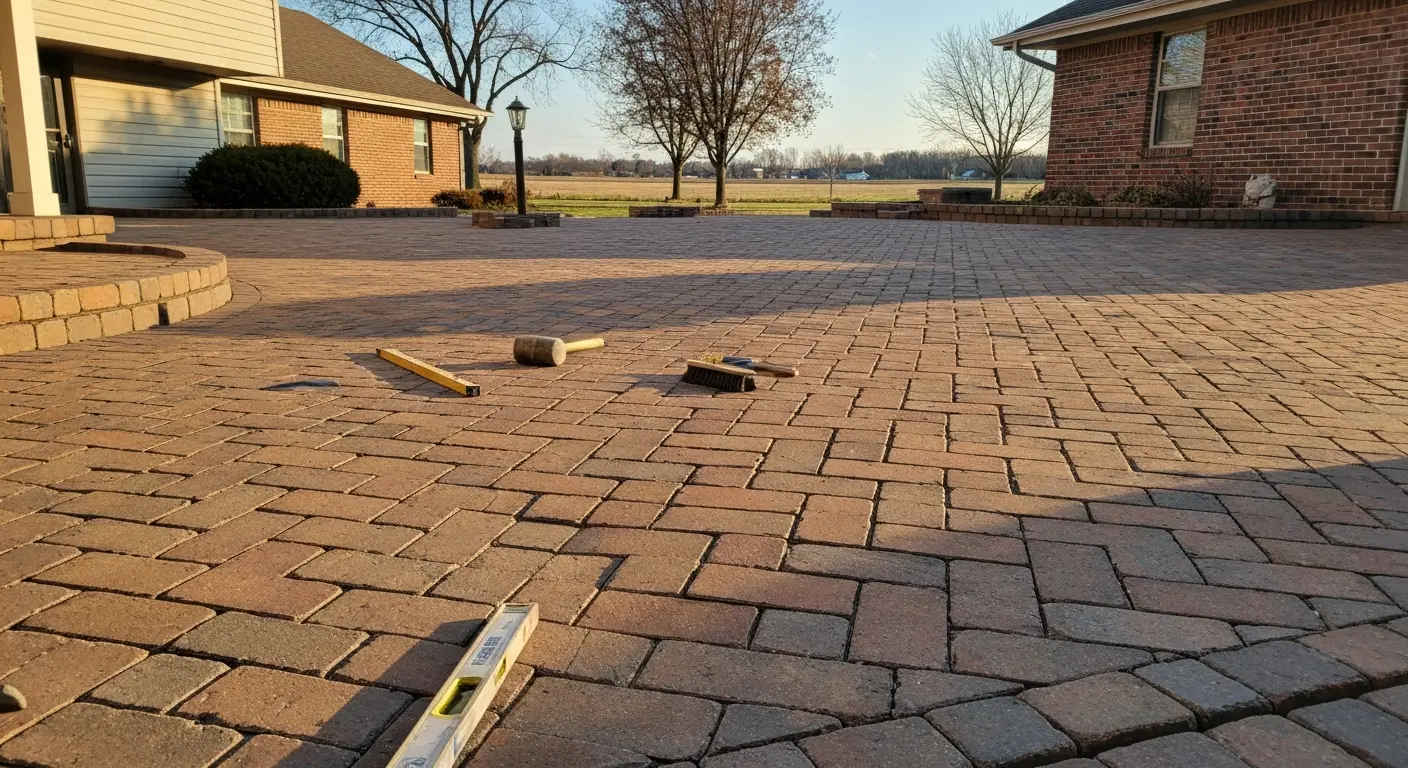 Brick paver repair project