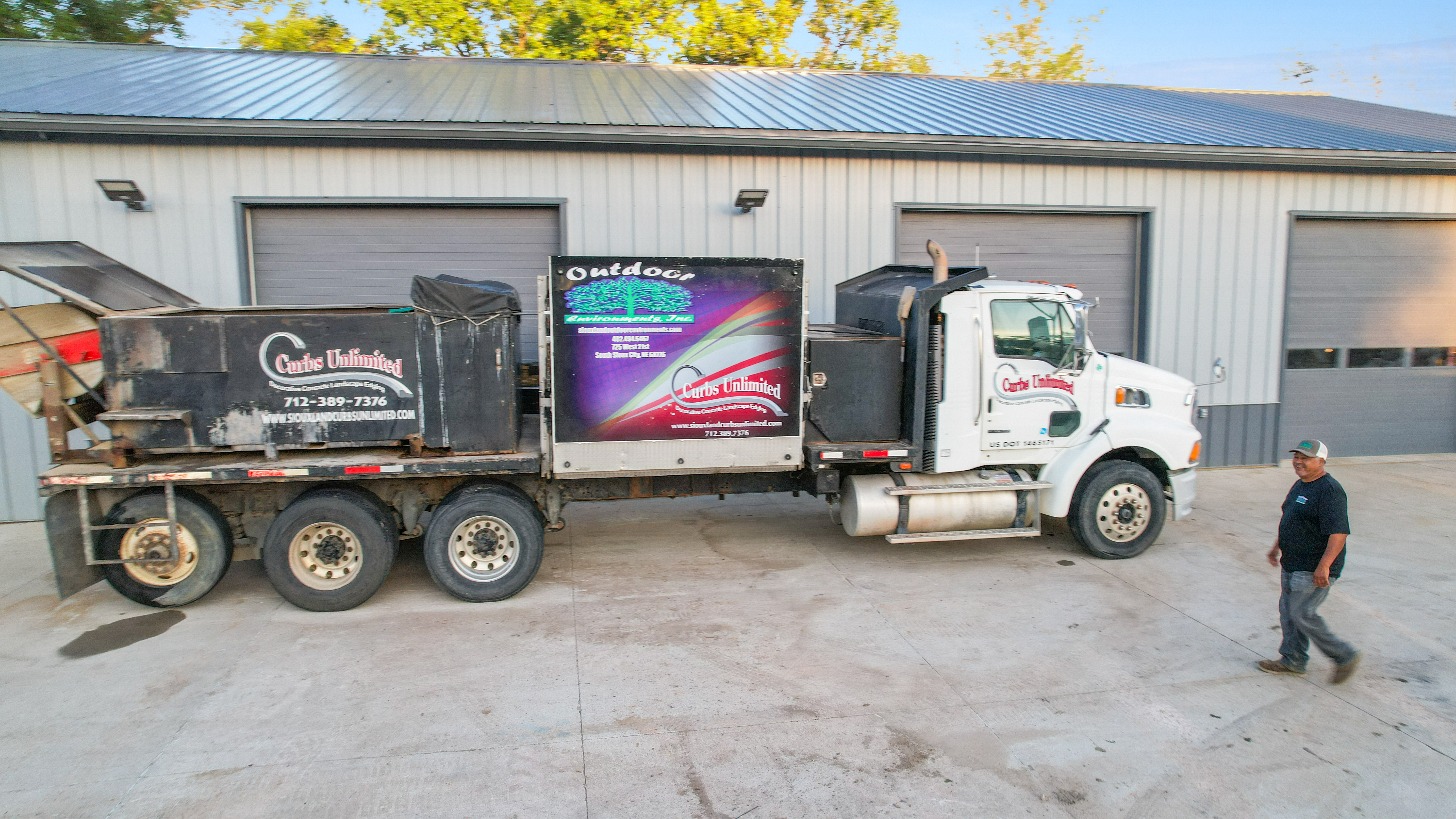 OEI & Curbs Unlimited branded truck