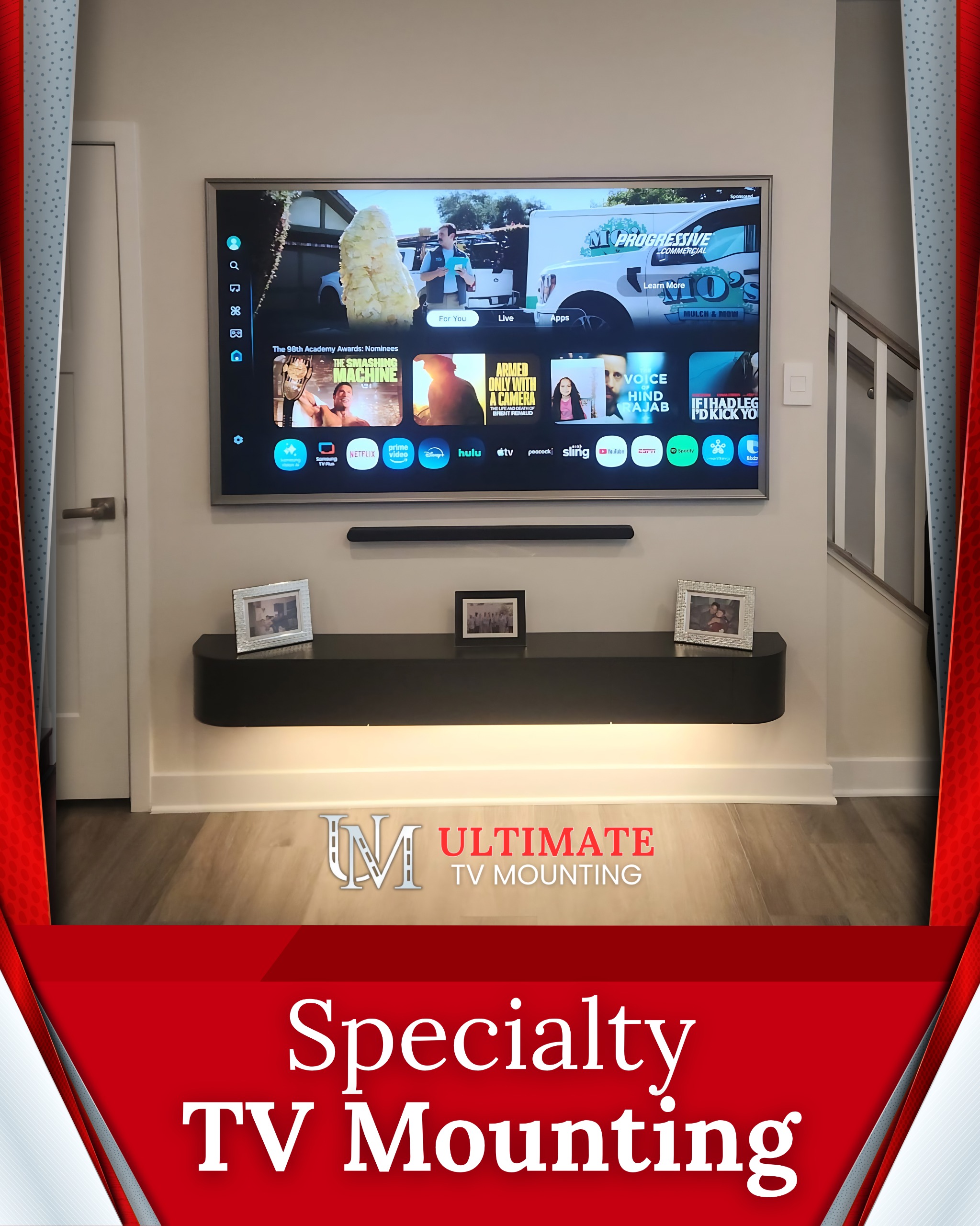 Specialty television installation