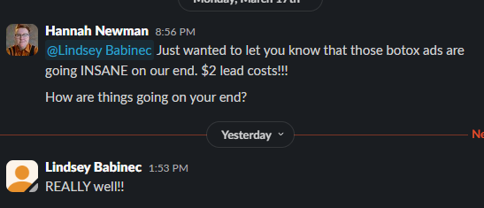 Client win