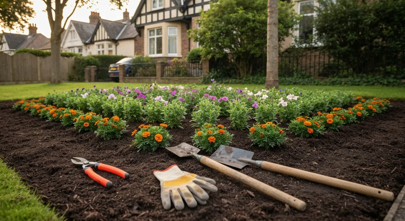 Seasonal flower installation