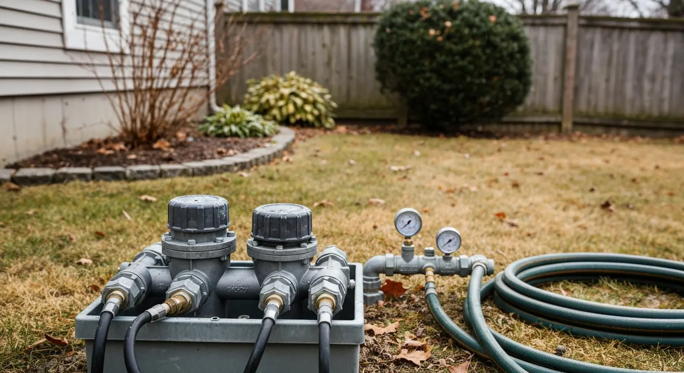 Irrigation winterization service