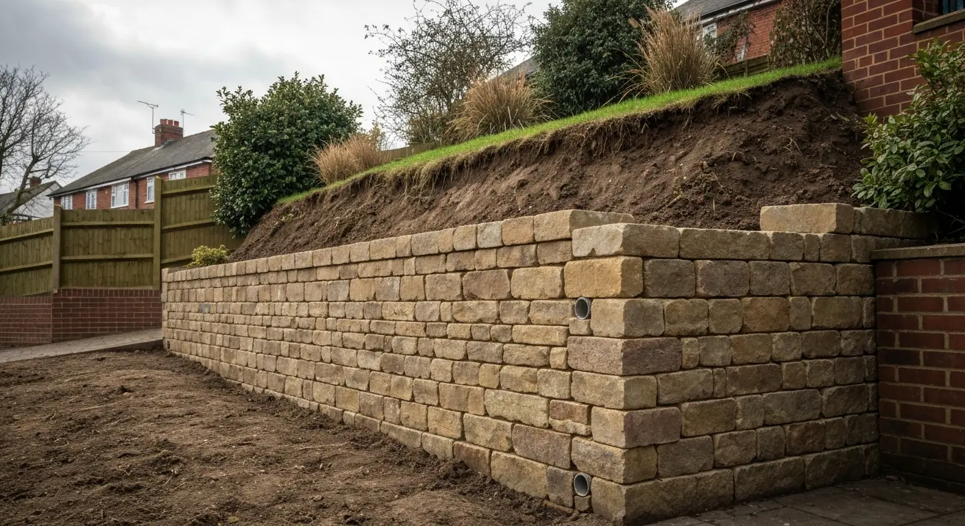 Retaining wall construction
