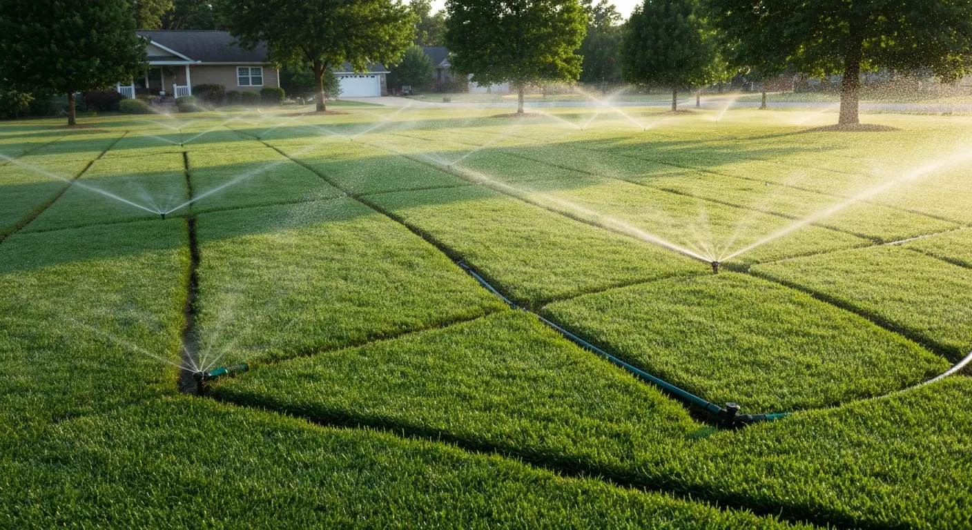 Balanced irrigation coverage for healthy turf