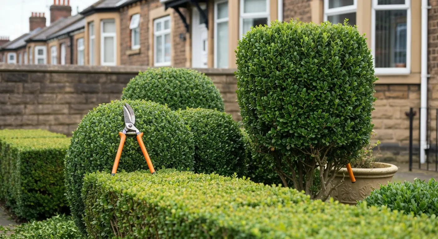 Shrub trimming maintenance