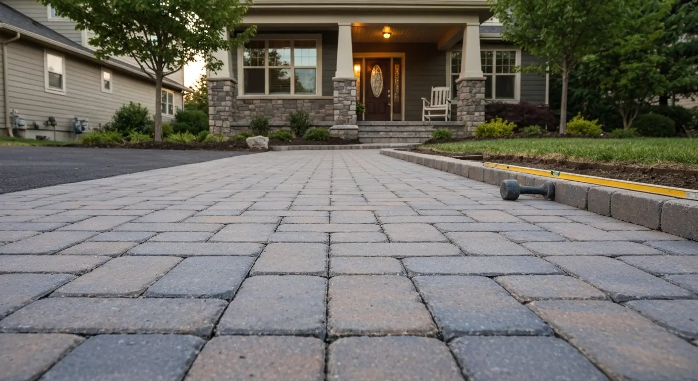 Hardscape pathway installation
