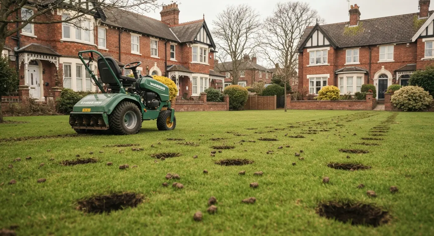 Lawn aeration in Manchester