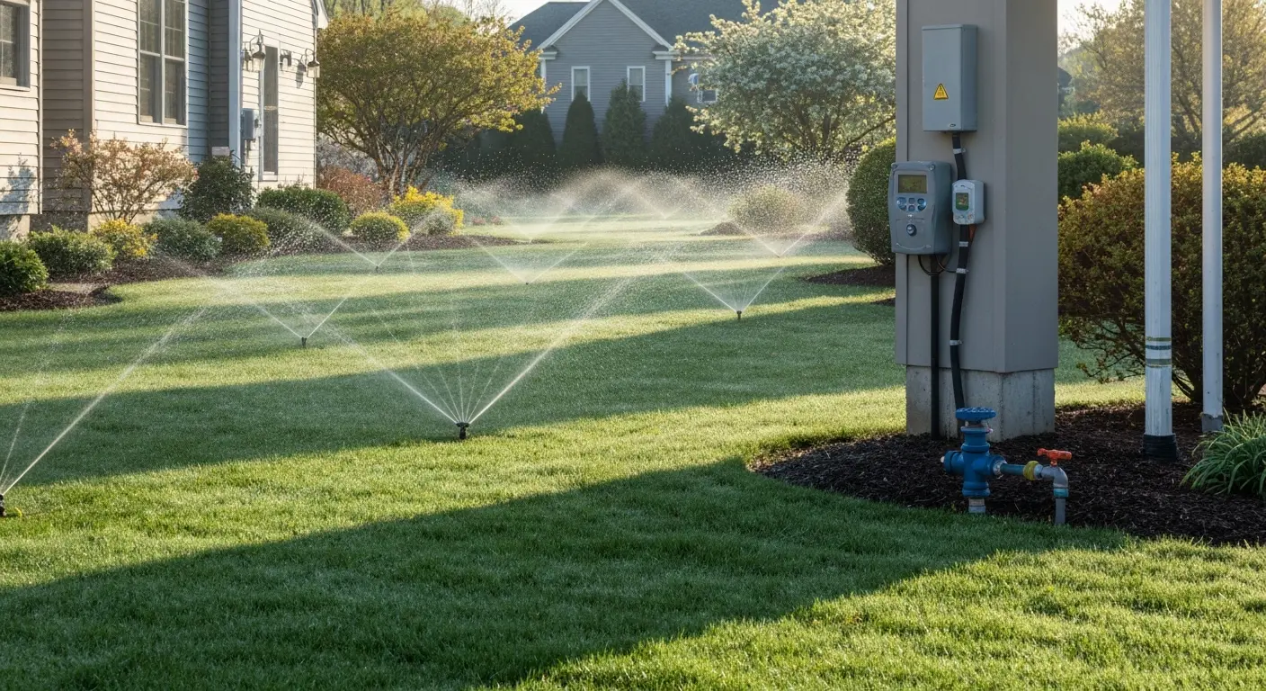 Residential irrigation system startup