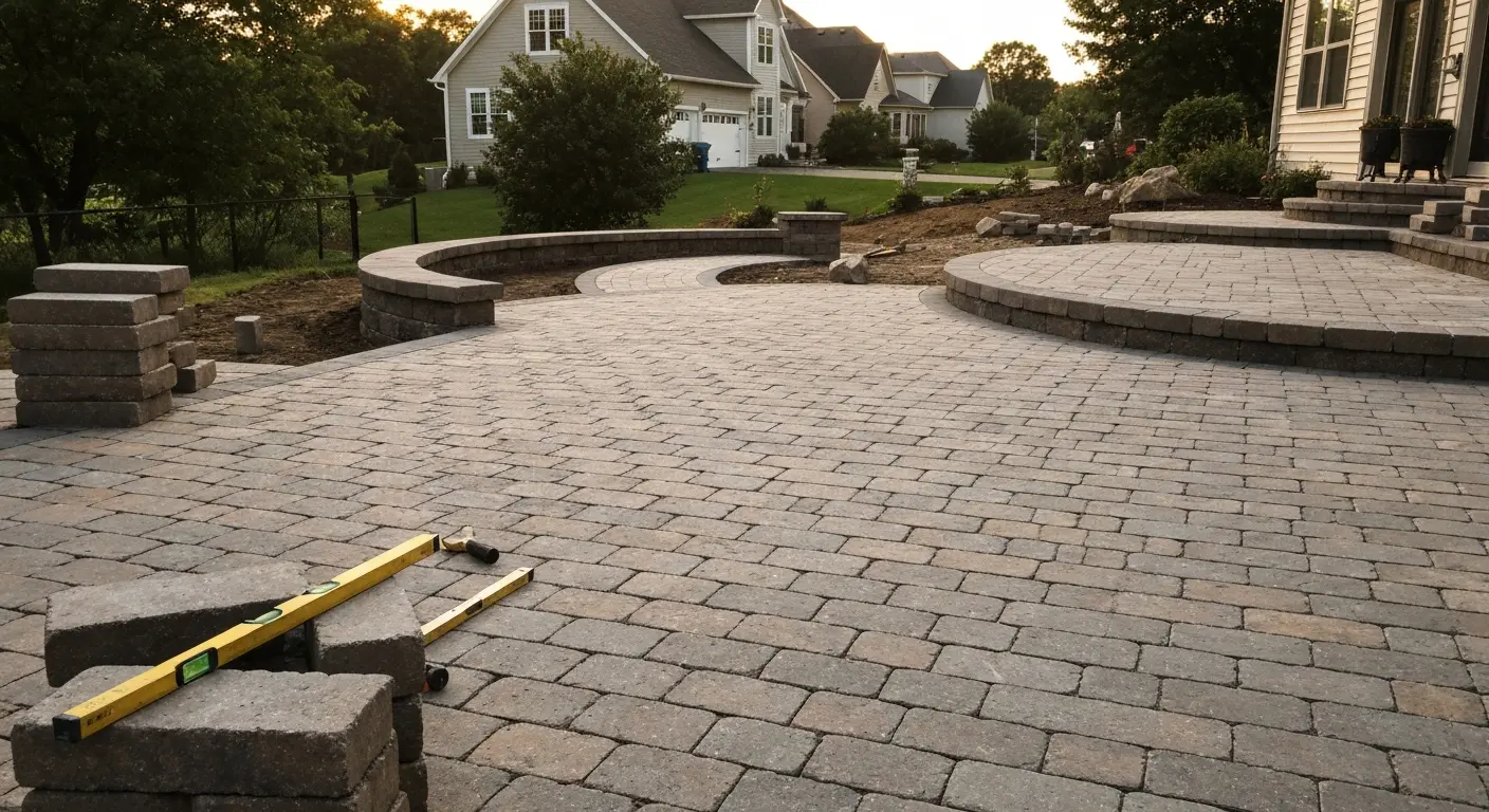 Hardscape installation