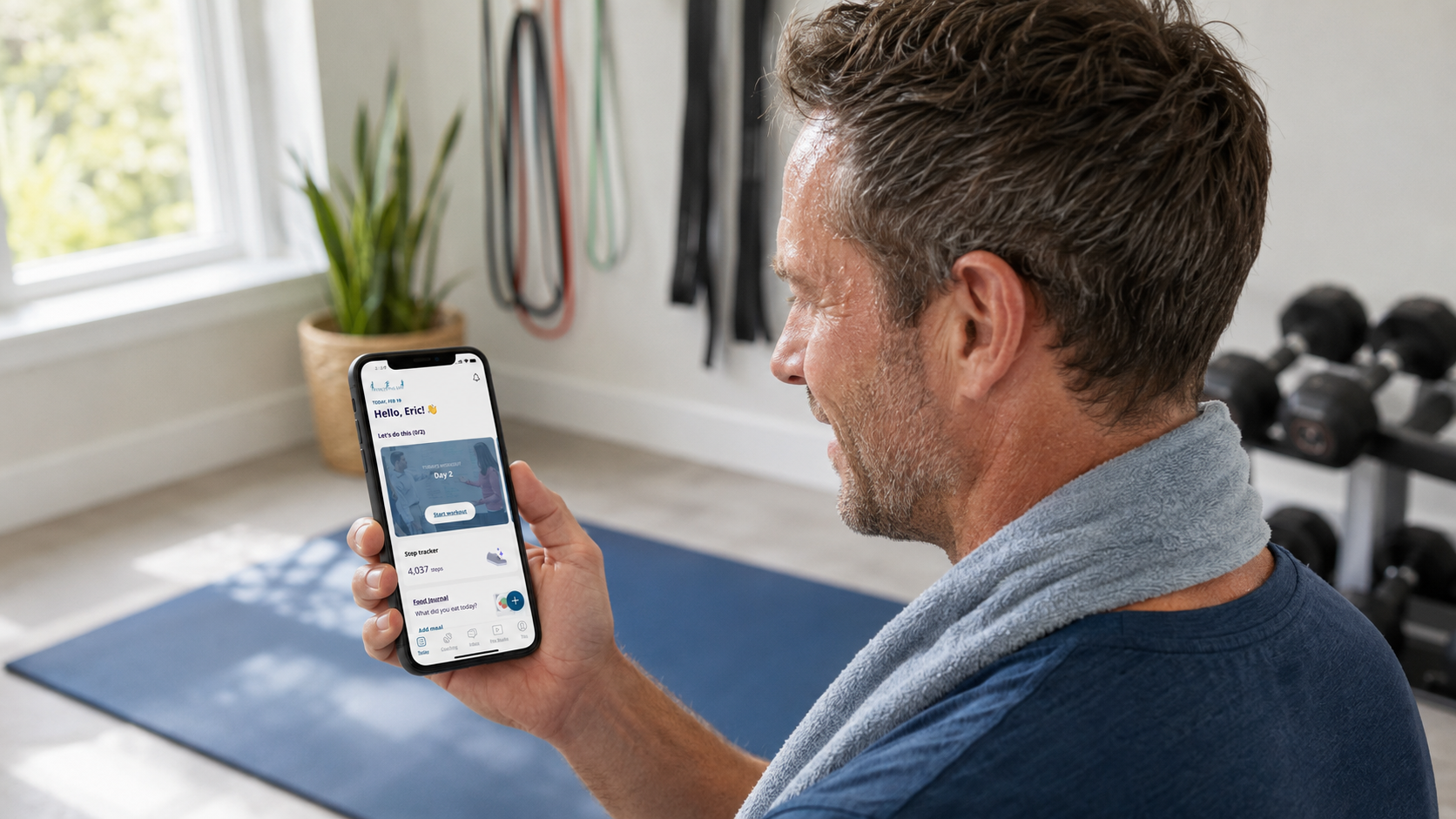 Functional Life coach supporting a client during personalized strength training