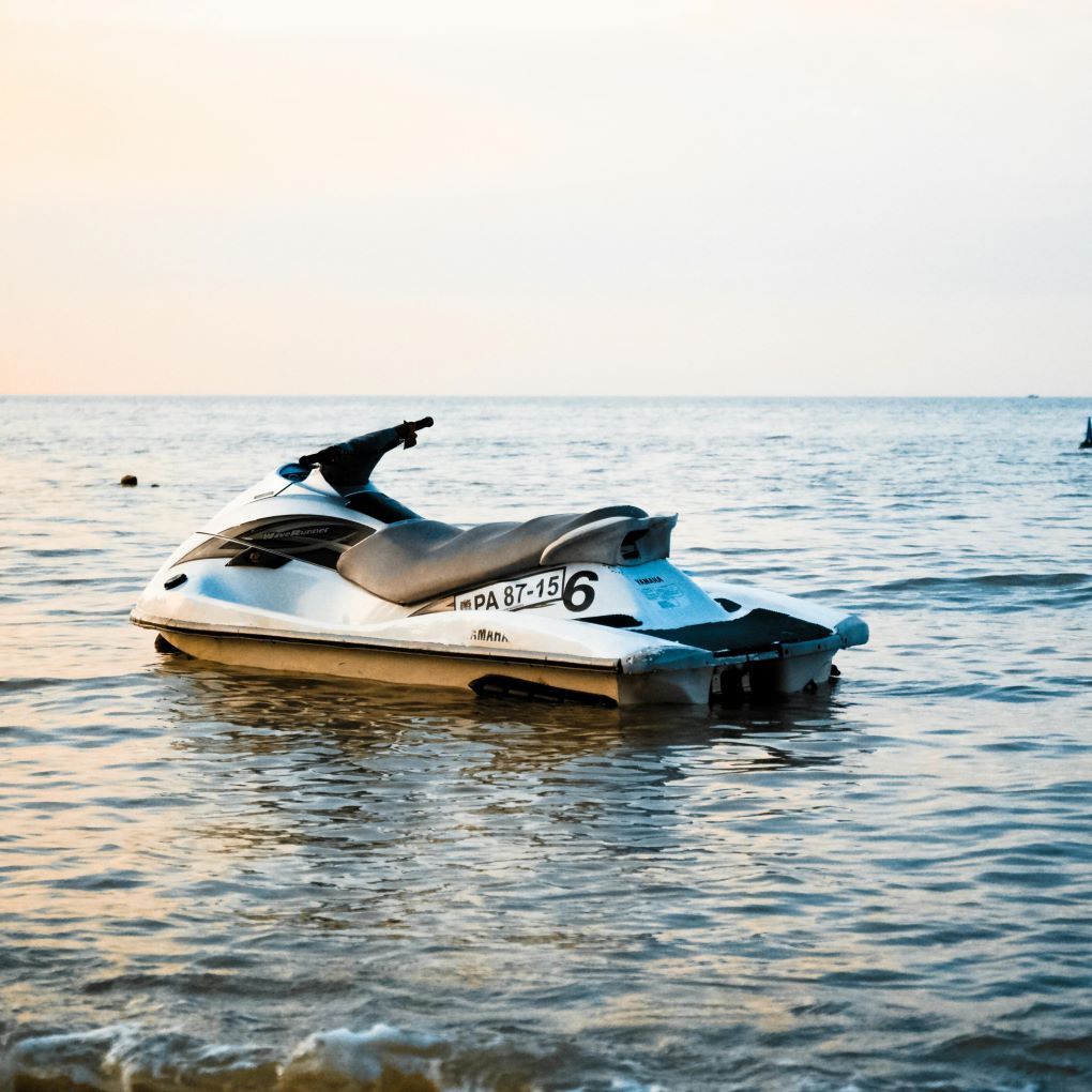 Jet Ski being cleaned in Marlboro, NJ