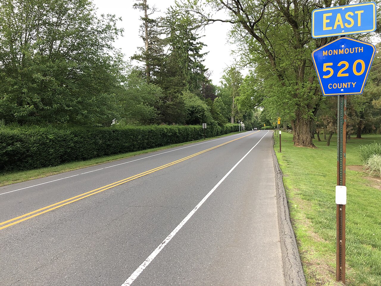 County Route 520 (Rumson Road) in Rumson