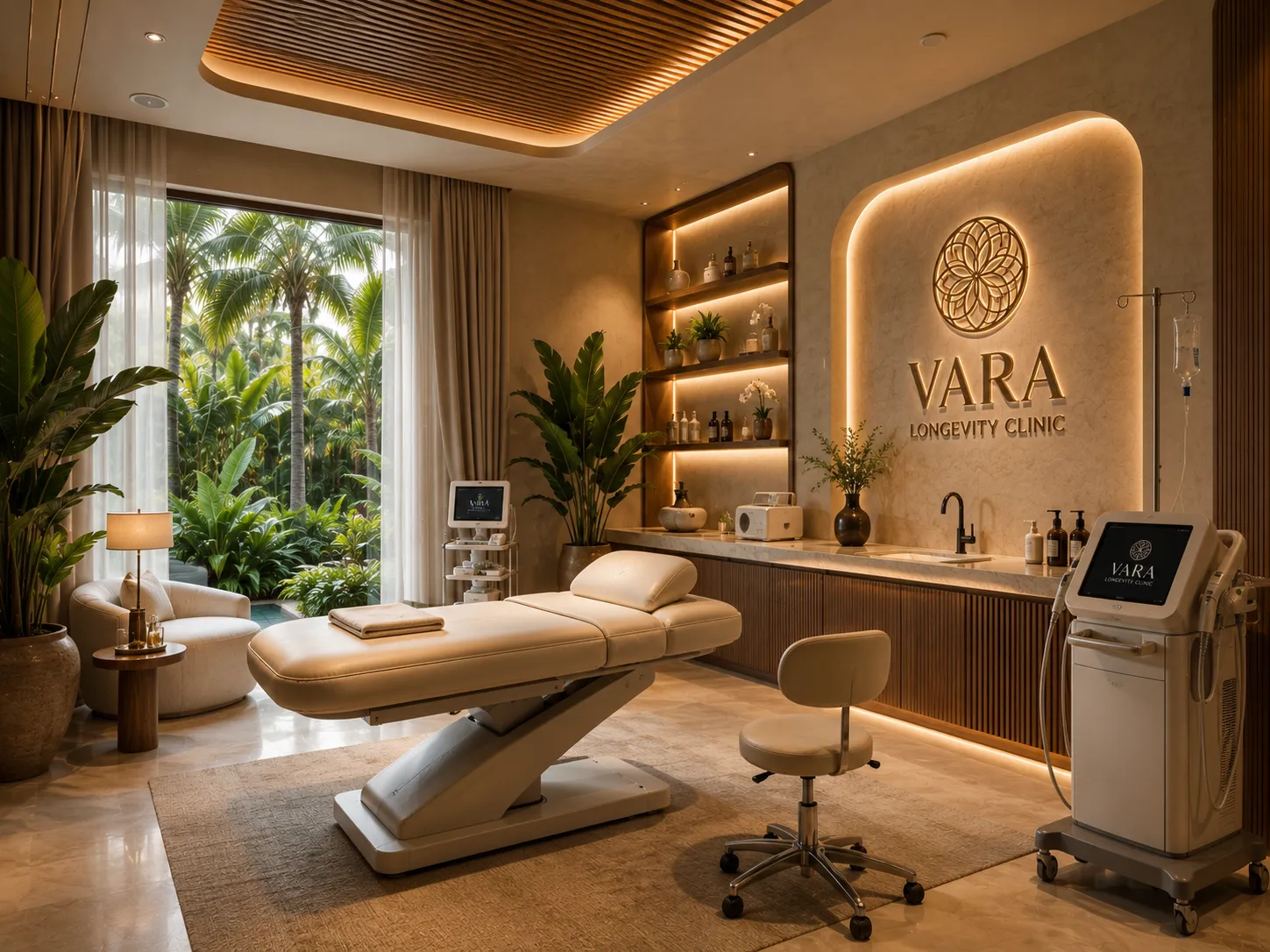 Behandlungsraum der VARA Longevity Clinic