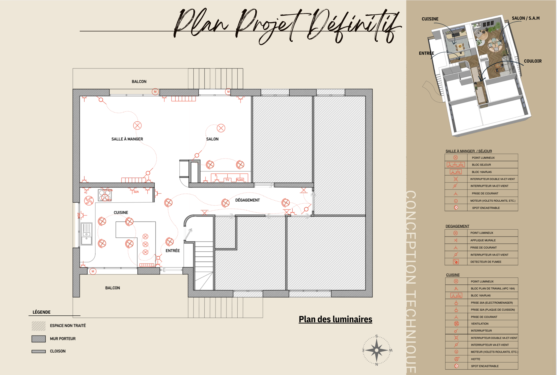 Plan luminaires