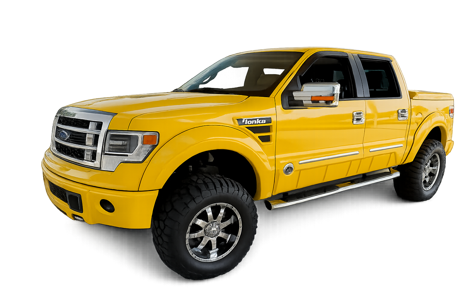Yellow Ford F-150 Truck